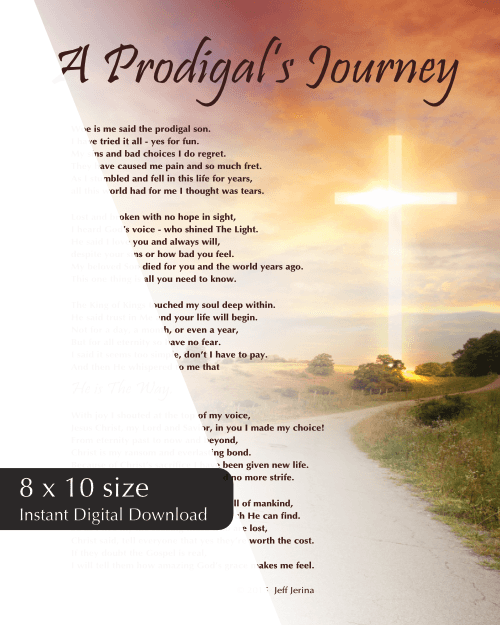 A Prodigal's Journey - Sun Background (8x10) PDF